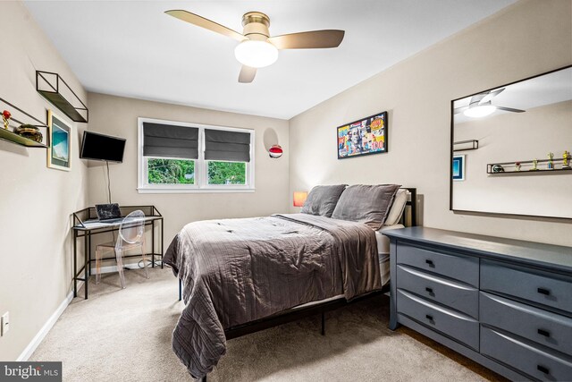 4047 Holly Way, Doylestown, PA 18902 - carpeted bedroom featuring a ceiling fan and baseboards