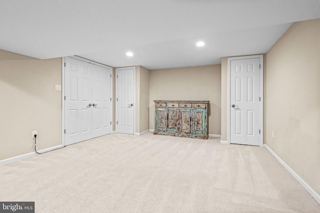 4047 Holly Way, Doylestown, PA 18902 - finished basement featuring baseboards, carpet flooring, and recessed lighting