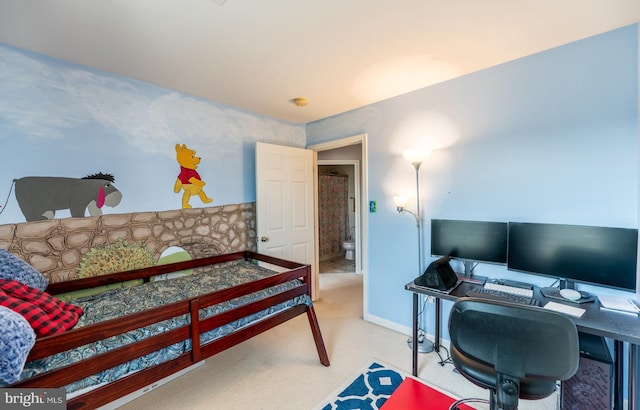 193 S Savanna Dr, Pottstown, PA 19465 - bedroom featuring carpet floors, an office area, and baseboards