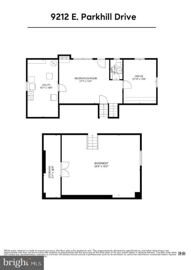 9212 E Parkhill Dr, Bethesda, MD 20814 - floor plan / room layout