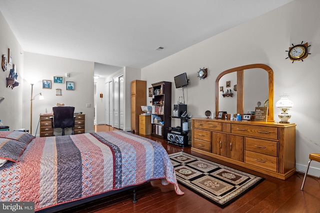 5328 Meridian Blvd, Warrington, PA 18976 - bedroom with wood finished floors, an office area, and baseboards