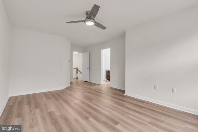 20524 Blue Heron Ter, Sterling, VA 20165 - spare room with light wood-type flooring and ceiling fan