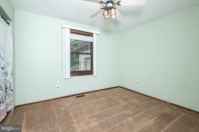 26 Hillcroft Rd, Berlin, NJ 08009 - carpeted empty room featuring a ceiling fan and baseboards