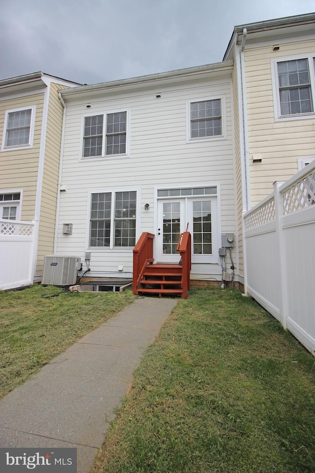 3655 Islington St, Frederick, MD 21704 - back of property with central AC unit