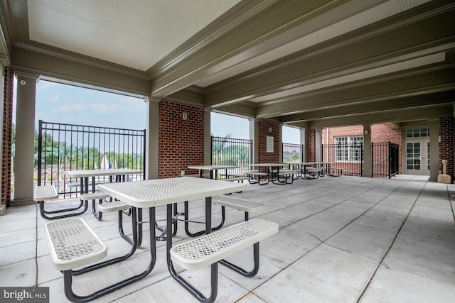 3655 Islington St, Frederick, MD 21704 - view of patio featuring a water view