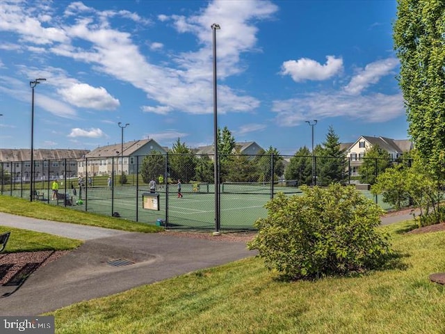 3655 Islington St, Frederick, MD 21704 - view of tennis court with a residential view