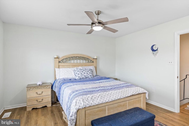 1931 Fort Monroe Ct, Dumfries, VA 22026 - bedroom featuring wood finished floors and a ceiling fan