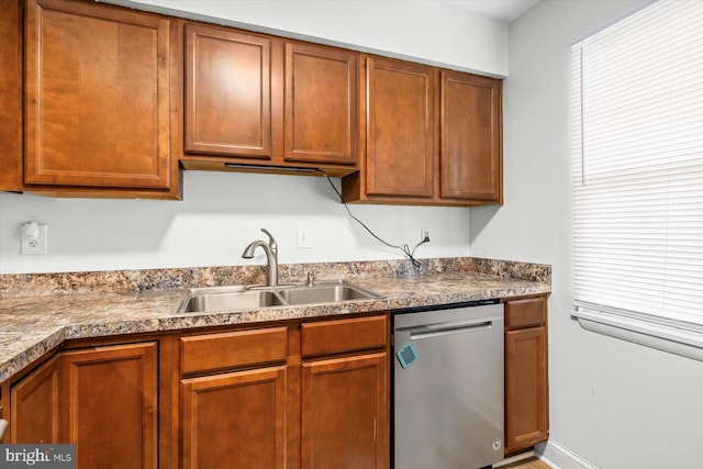 1931 Fort Monroe Ct, Dumfries, VA 22026 - kitchen with dishwasher and brown cabinetry