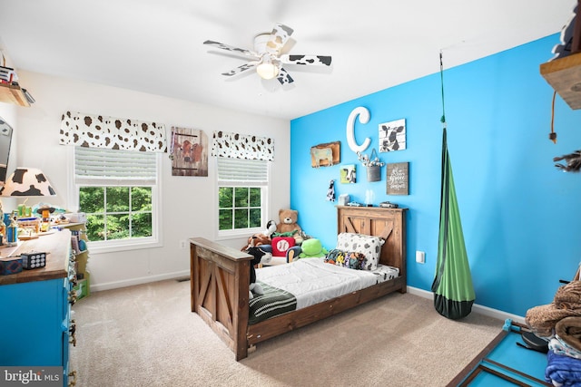 550 Long Meadow Dr, Fredericksburg, VA 22406 - bedroom featuring carpet floors and ceiling fan