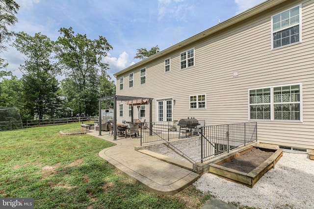 550 Long Meadow Dr, Fredericksburg, VA 22406 - rear view of house featuring a patio and a pergola