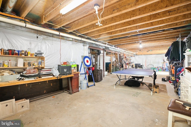 550 Long Meadow Dr, Fredericksburg, VA 22406 - unfinished below grade area featuring a workshop area