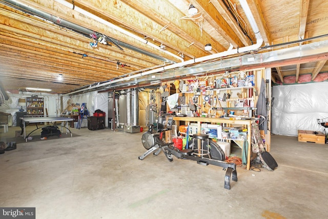 550 Long Meadow Dr, Fredericksburg, VA 22406 - unfinished below grade area featuring a workshop area