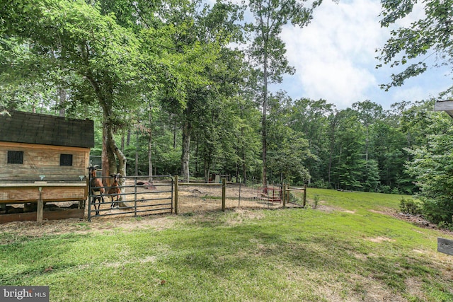 550 Long Meadow Dr, Fredericksburg, VA 22406 - view of yard with an outbuilding and a gate