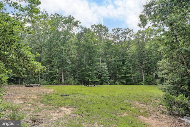 550 Long Meadow Dr, Fredericksburg, VA 22406 - view of grassy yard featuring a forest view
