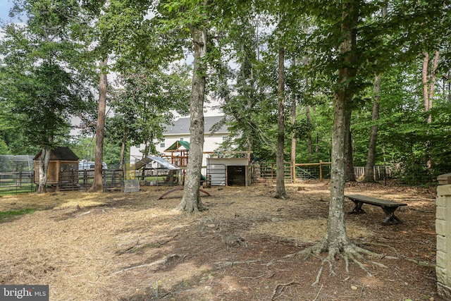 550 Long Meadow Dr, Fredericksburg, VA 22406 - view of yard featuring a playground