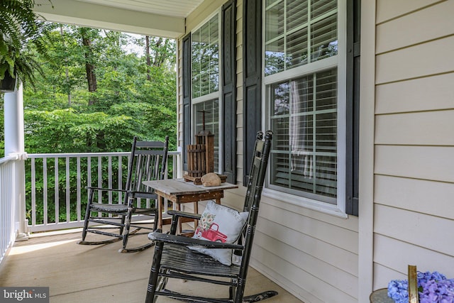 550 Long Meadow Dr, Fredericksburg, VA 22406 - view of covered porch