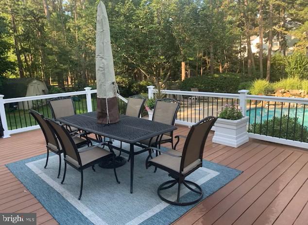 4 False Heather Way, Medford, NJ 08055 - deck featuring outdoor dining space