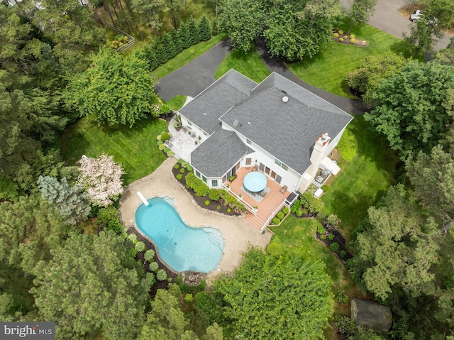 4 False Heather Way, Medford, NJ 08055 - aerial view of property and surrounding area with a pool