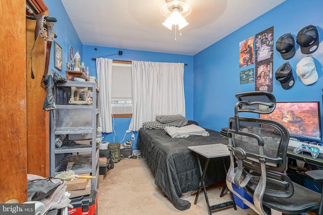 28 Malaga Ter, Malaga, NJ 08328 - carpeted bedroom with a desk and cooling unit