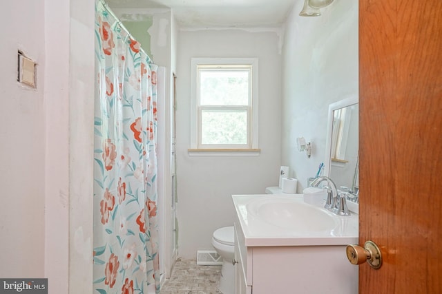 28 Malaga Ter, Malaga, NJ 08328 - full bathroom featuring vanity, toilet, and a shower with shower curtain