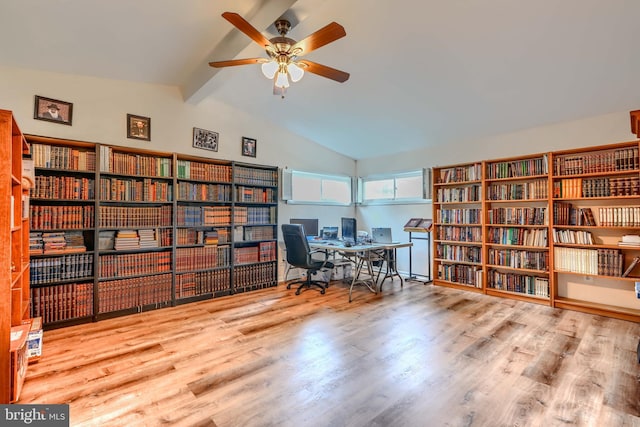 2409 Lightfoot Dr, Baltimore, MD 21209 - office area featuring ceiling fan and wood finished floors