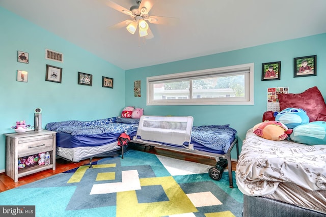 2409 Lightfoot Dr, Baltimore, MD 21209 - bedroom featuring wood finished floors and ceiling fan