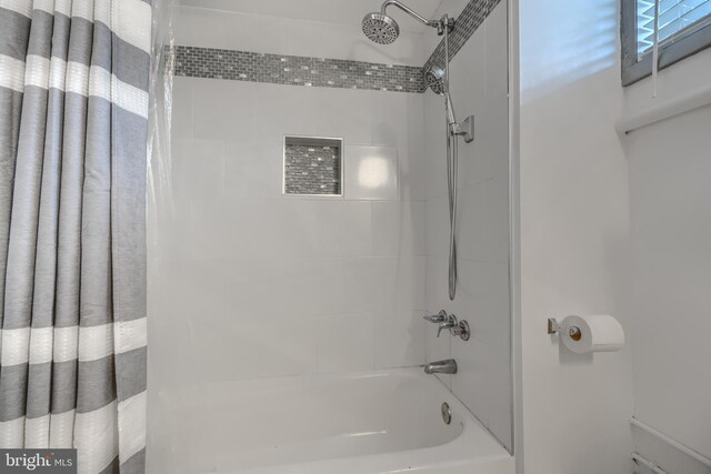 2409 Lightfoot Dr, Baltimore, MD 21209 - bathroom with shower / bathtub combination with curtain