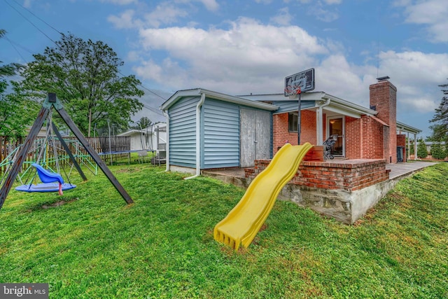 2409 Lightfoot Dr, Baltimore, MD 21209 - view of playground with a trampoline