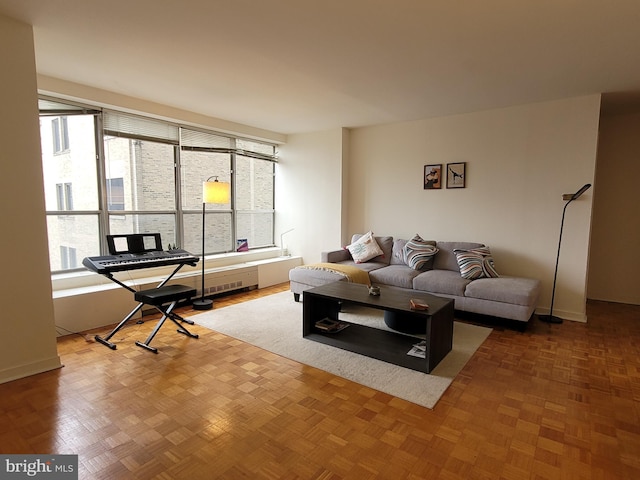 224 W Rittenhouse Sq Unit 2701, Philadelphia, PA 19103 - living area featuring baseboards