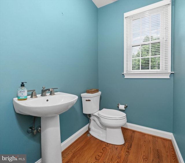 1 Derbyshire Way, Wilmington, DE 19807 - bathroom with baseboards and wood finished floors