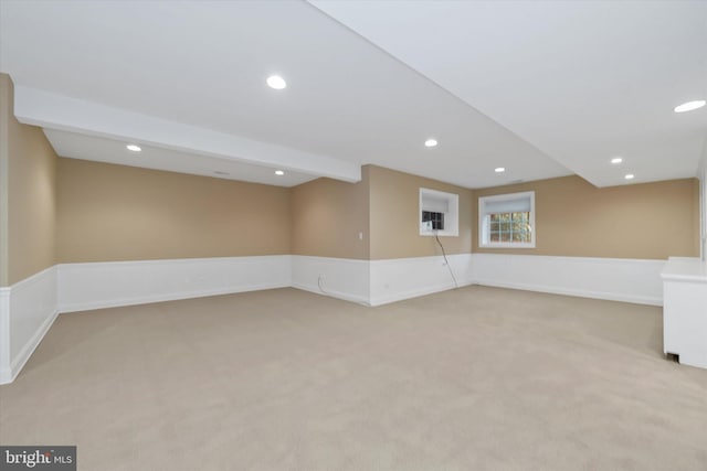 1 Derbyshire Way, Wilmington, DE 19807 - basement with light carpet and recessed lighting
