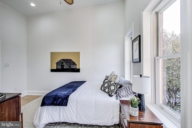 251 8th St NE, Washington, DC 20002 - bedroom featuring wood finished floors, baseboards, and recessed lighting