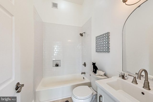 251 8th St NE, Washington, DC 20002 - bathroom with toilet, bathing tub / shower combination, and vanity