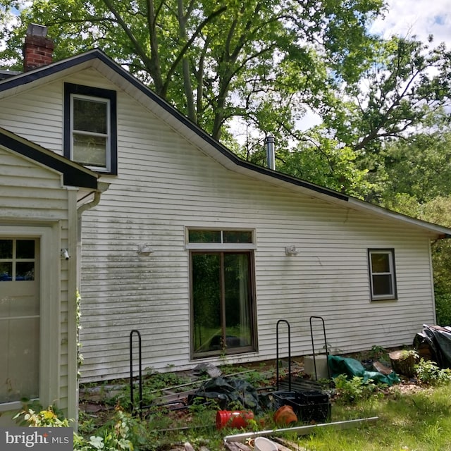 155 Lakefront St, Blackwood, NJ 08012 - view of home's exterior featuring a chimney