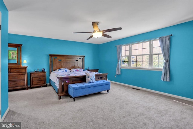 701 Antietam Dr, Douglassville, PA 19518 - carpeted bedroom with baseboards and ceiling fan