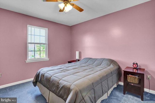 701 Antietam Dr, Douglassville, PA 19518 - bedroom featuring carpet, baseboards, and a ceiling fan
