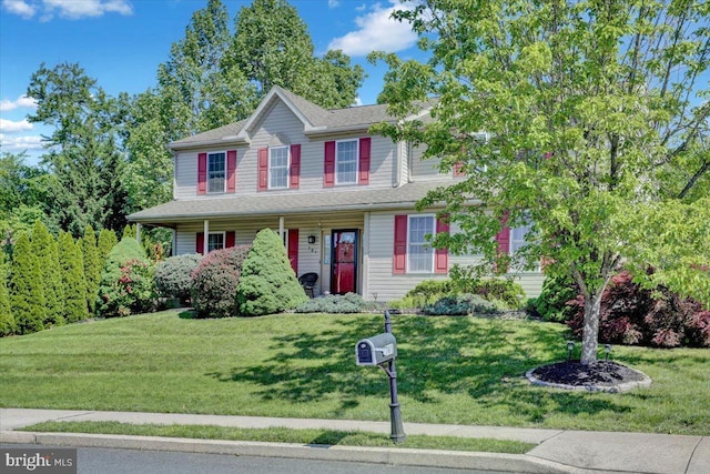 701 Antietam Dr, Douglassville, PA 19518 - view of front of property with a front lawn and a porch