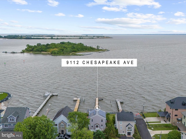 9112 Chesapeake Ave, Sparrows Point, MD 21219 - bird's eye view of a nearby body of water