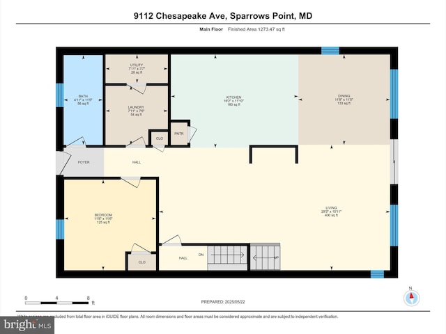 9112 Chesapeake Ave, Sparrows Point, MD 21219 - floor plan / room layout