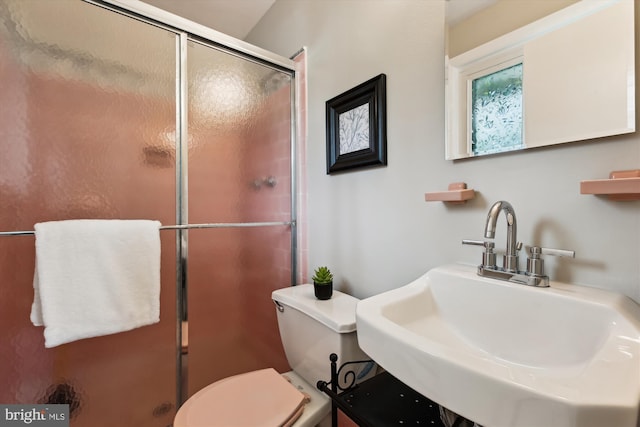 10400 Conover Dr, Silver Spring, MD 20902 - full bathroom with a sink, toilet, and a shower stall