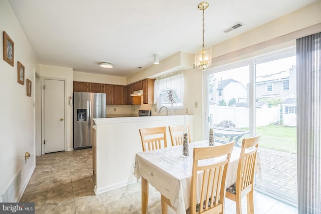 56 Ridgewood Way, Burlington, NJ 08016 - dining space with a chandelier