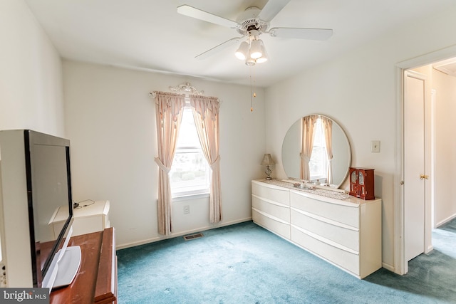 56 Ridgewood Way, Burlington, NJ 08016 - unfurnished bedroom with carpet flooring, ceiling fan, and baseboards