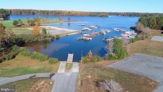 347 Lakewood Cir, Mineral, VA 23117 - bird's eye view of a large body of water