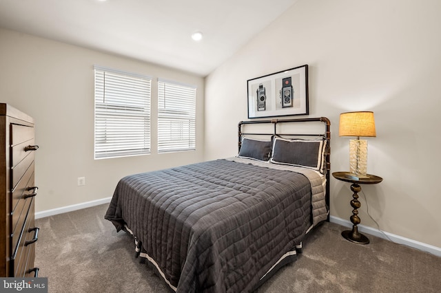 641 S Haven St, Baltimore, MD 21224 - bedroom featuring carpet flooring, baseboards, and lofted ceiling
