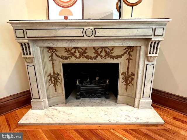 1752 17th St NW, Washington, DC 20009 - detailed view of baseboards and wood finished floors