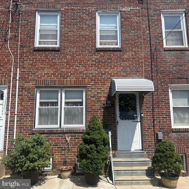 3268 Webb St, Philadelphia, PA 19134 - view of exterior entry with brick siding