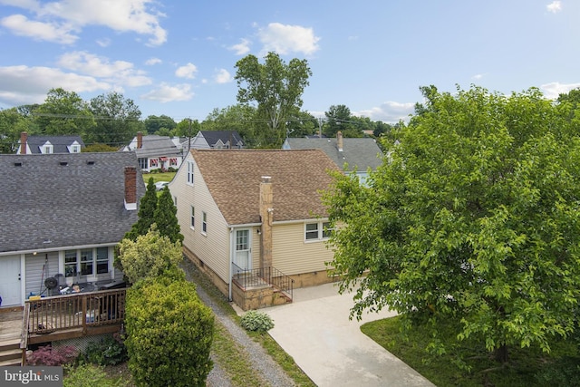 218 N Hammonds Ferry Rd, Linthicum Heights, MD 21090 - rear view of house with a wooden deck