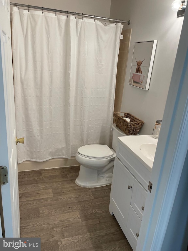 2974 Corona Ct, Manchester, MD 21102 - full bath featuring toilet, wood finished floors, and vanity