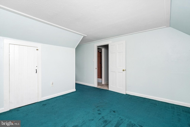 1010 Hampton Dr, Eastampton, NJ 08060 - additional living space with vaulted ceiling, baseboards, and carpet