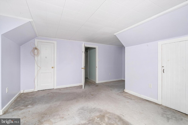 1010 Hampton Dr, Eastampton, NJ 08060 - additional living space featuring lofted ceiling, carpet, and baseboards